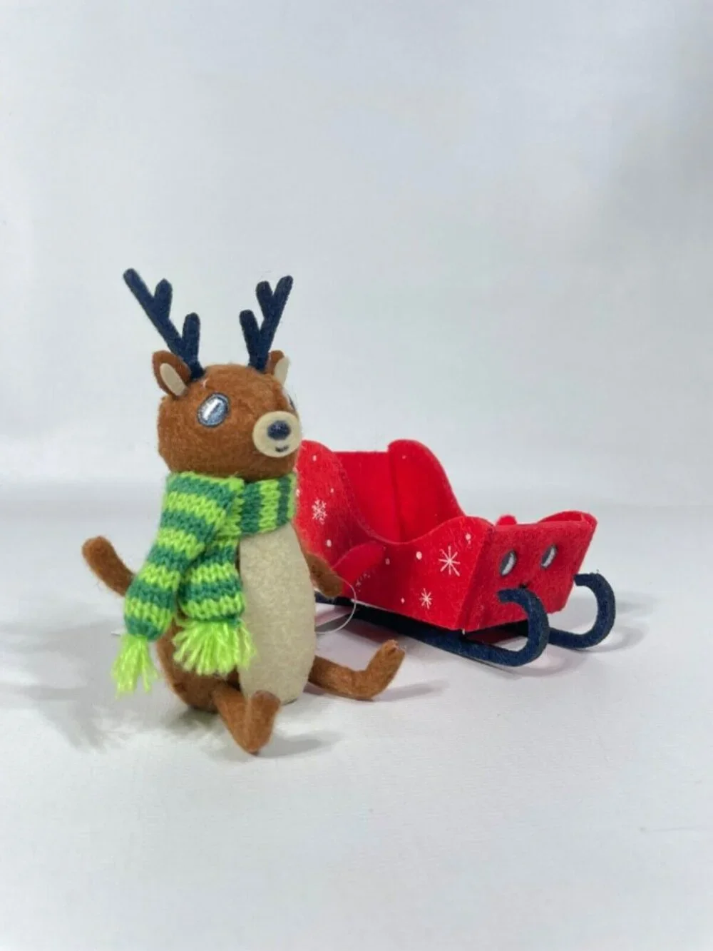 Target Wondershop Christmas Felt Duo Reindeer & Sleigh Figures 4